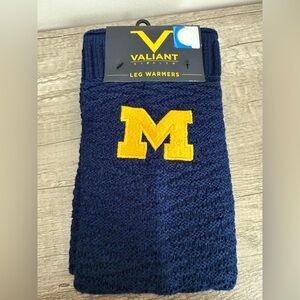 University of Michigan Blue Leg Warmers